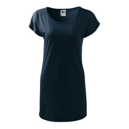 Tee-shirt/robe femme Love 123 - bleu marine
