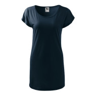 Tee-shirt/robe femme Love 123 - bleu marine