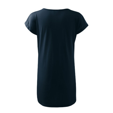 Tee-shirt/robe femme Love 123 - bleu marine