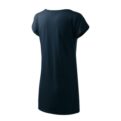 Tee-shirt/robe femme Love 123 - bleu marine
