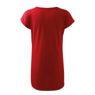 Tee-shirt/robe femme Love 123 - rouge