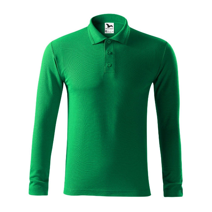 Polo homme Pique Polo LS 221 - vert moyen