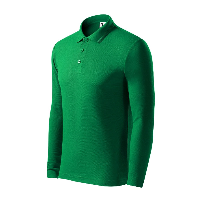 Polo homme Pique Polo LS 221 - vert moyen