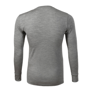 Tee-shirt homme Merino Rise LS 159 - gris chiné foncé