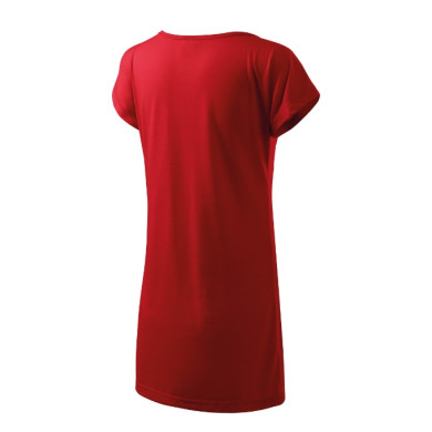 Tee-shirt/robe femme Love 123 - rouge