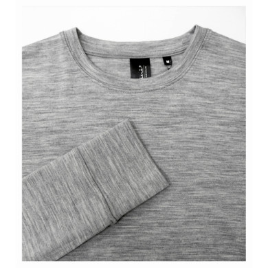 Tee-shirt homme Merino Rise LS 159 - gris chiné foncé
