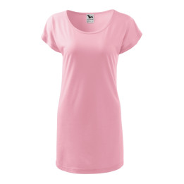 Tee-shirt/robe femme Love 123 - rose