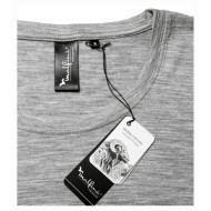 Tee-shirt femme Merino Rise LS 160 - gris chiné foncé