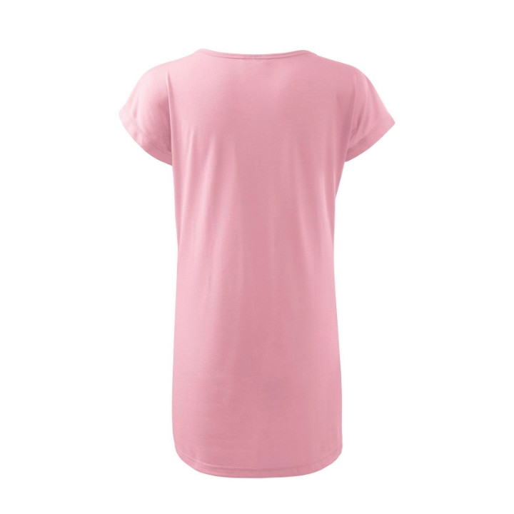 Tee-shirt/robe femme Love 123 - rose