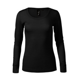 Tee-shirt femme Merino Rise LS 160 - noir