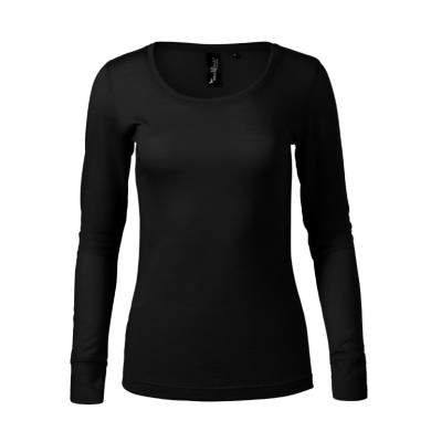 Tee-shirt femme Merino Rise LS 160 - noir