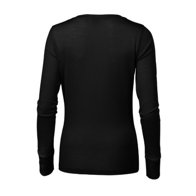 Tee-shirt femme Merino Rise LS 160 - noir