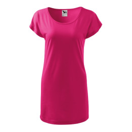 Tee-shirt/robe femme Love 123 - magenta