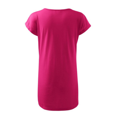 Tee-shirt/robe femme Love 123 - magenta