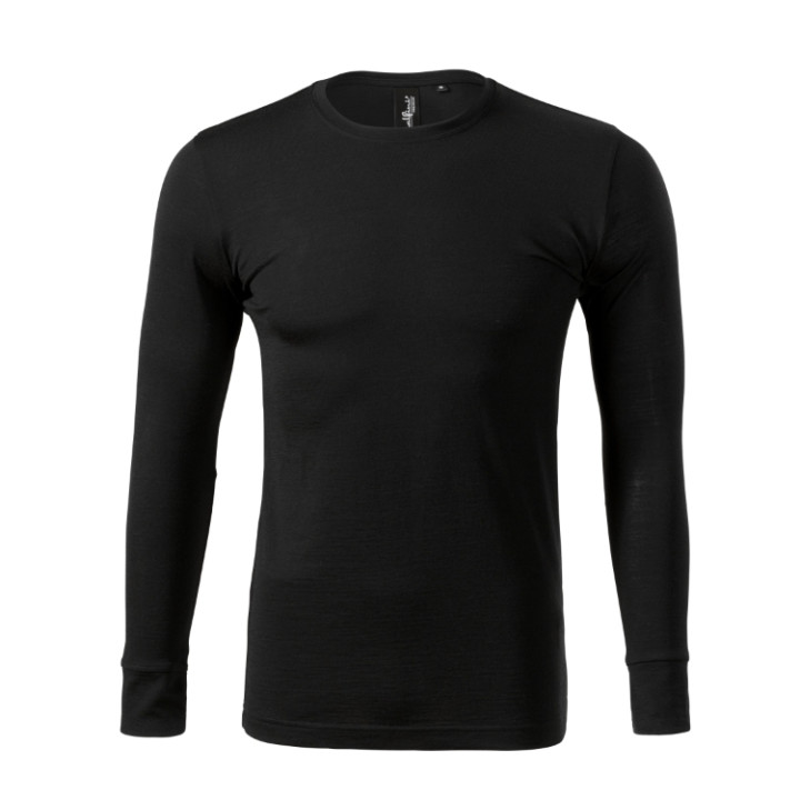 Tee-shirt homme Merino Rise LS 159 - noir