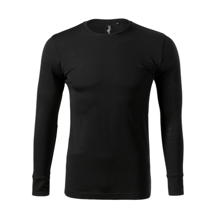 Tee-shirt homme Merino Rise LS 159 - noir