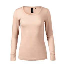 Tee-shirt femme Merino Rise LS 160 - cameo