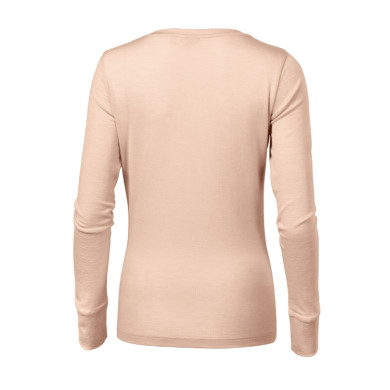 Tee-shirt femme Merino Rise LS 160 - cameo