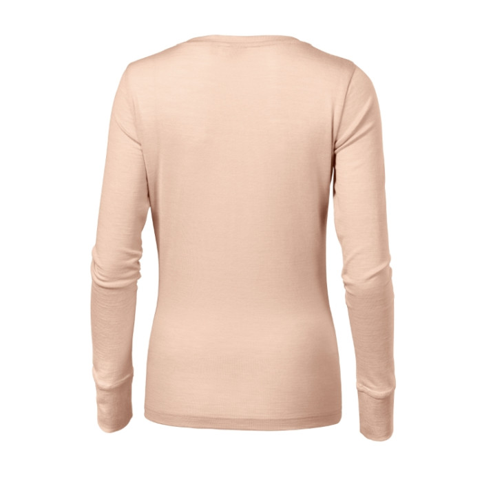 Tee-shirt femme Merino Rise LS 160 - cameo