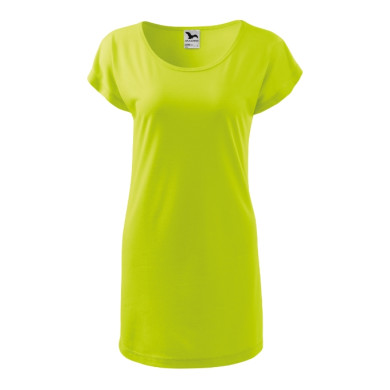 Tee-shirt/robe femme Love 123 - lime