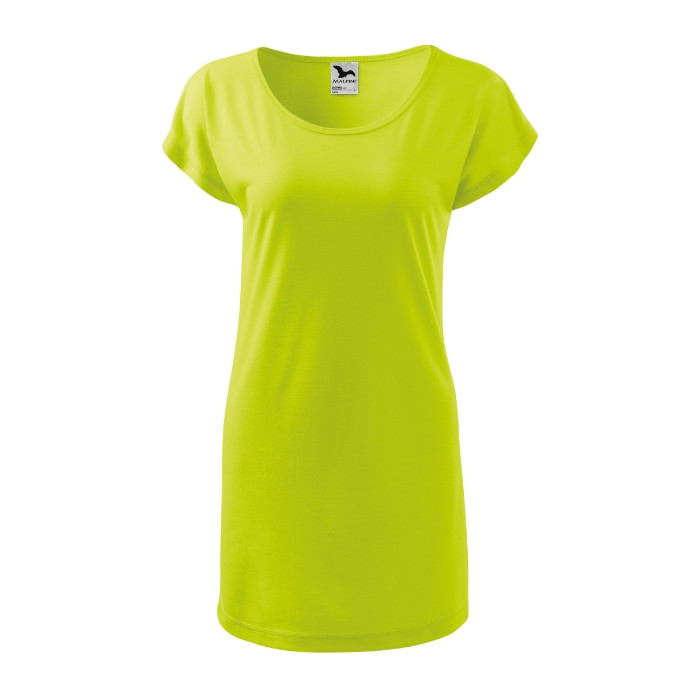 Tee-shirt/robe femme Love 123 - lime