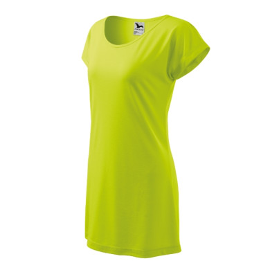 Tee-shirt/robe femme Love 123 - lime