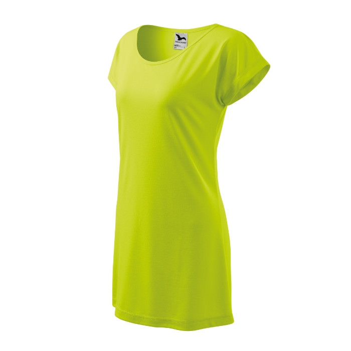 Tee-shirt/robe femme Love 123 - lime