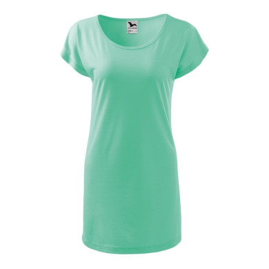 Tee-shirt/robe femme Love 123 - vert menthe