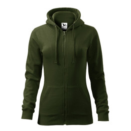 Sweatshirt femme Trendy Zipper 411 - military