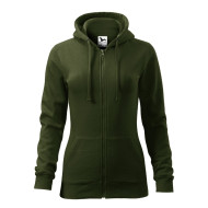 Sweatshirt femme Trendy Zipper 411 - military