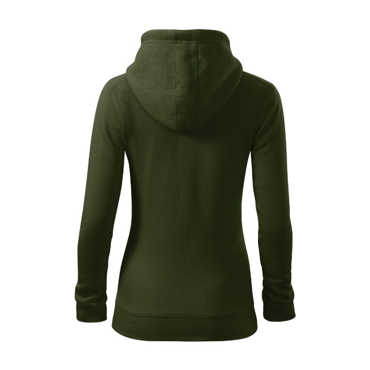 Sweatshirt femme Trendy Zipper 411 - military