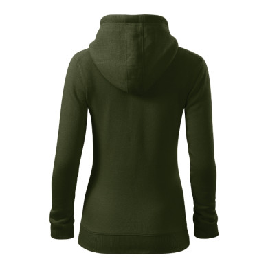 Sweatshirt femme Trendy Zipper 411 - military