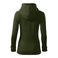 Sweatshirt femme Trendy Zipper 411 - military