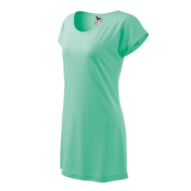 Tee-shirt/robe femme Love 123 - vert menthe
