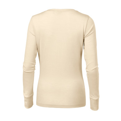 Tee-shirt femme Merino Rise LS 160 - amande