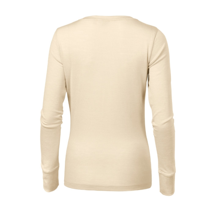 Tee-shirt femme Merino Rise LS 160 - amande