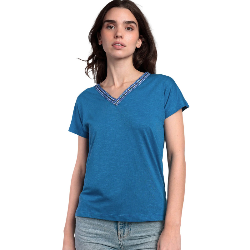 T-shirt manches courtes col V Mexico
