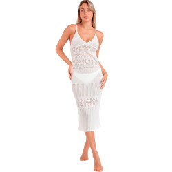 Robe longue de plage crochet Slim