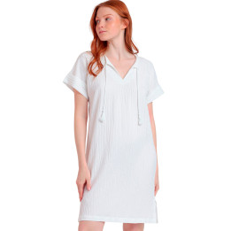 Robe estivale manches courtes Linen Style