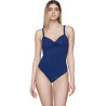 Maillot de bain une pièce armaturé plissé BLUE SENSE
