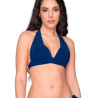 Haut maillot de bain triangle plissé emboîtant BLUE SENSE