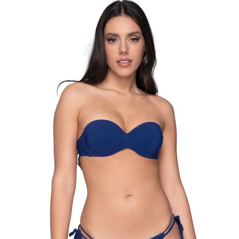 Haut maillot de bain bandeau préformé BLUE SENSE