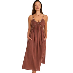 Robe longue estivale fines bretelles MAGMA