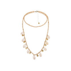 Collier long coquillages Complementos