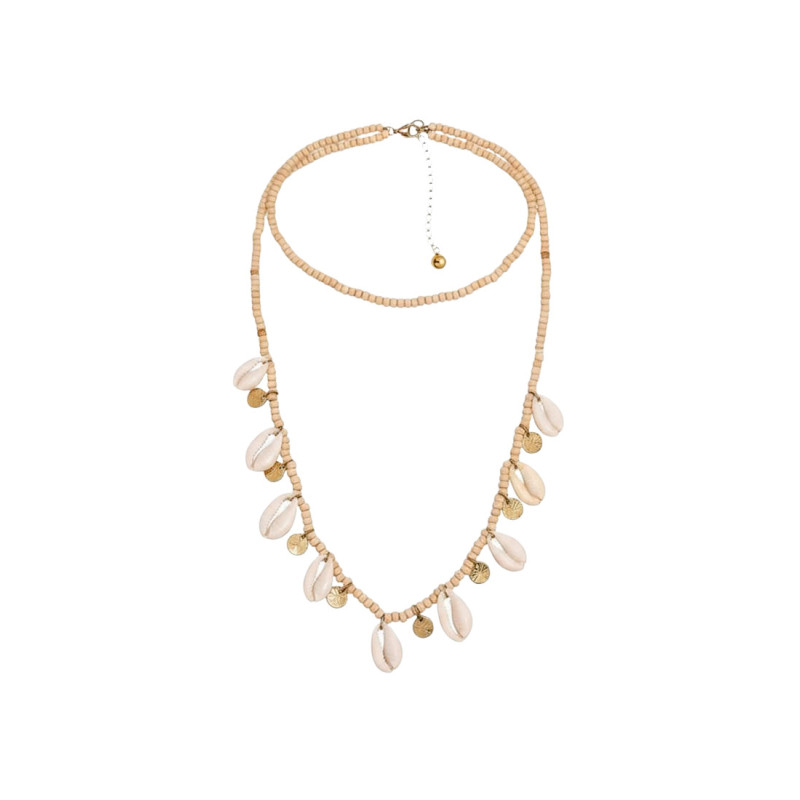 Collier long coquillages Complementos