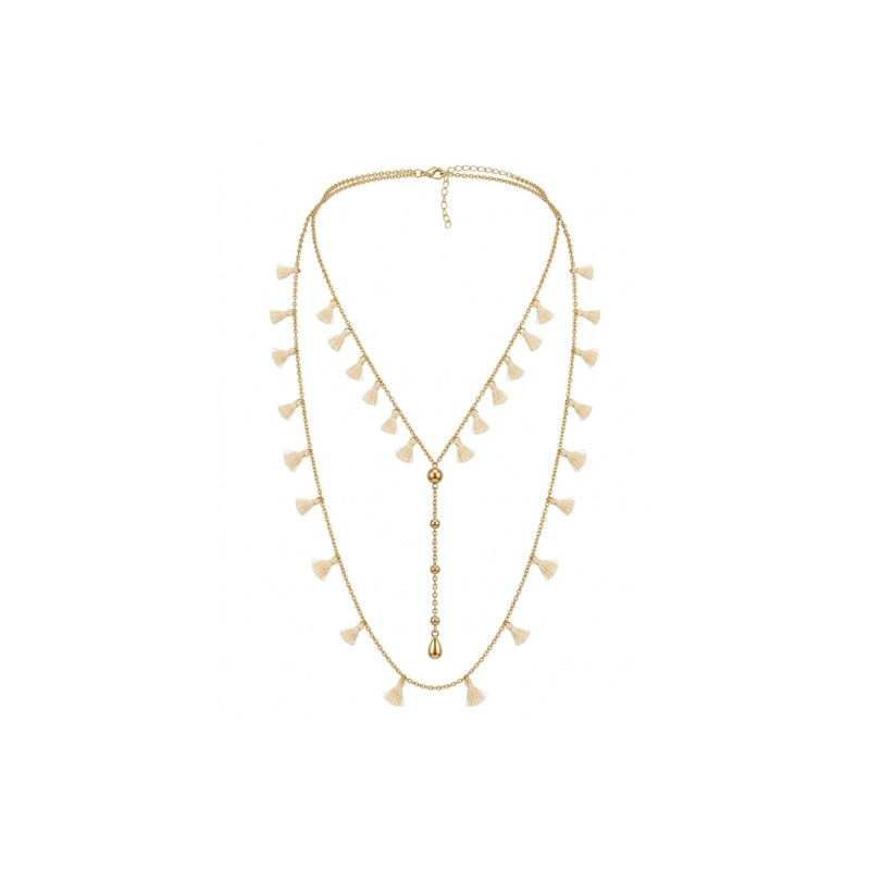 Collier long mini pompons Complementos