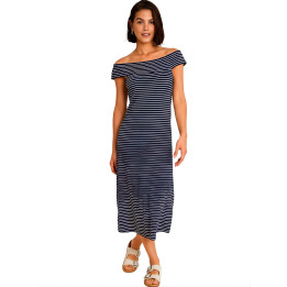 Robe estivale mi-longue encolure bateau COMPLEMENTOS