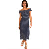 Robe estivale mi-longue encolure bateau COMPLEMENTOS