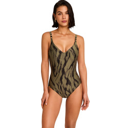 Maillot de bain une pièce préformé sculptant SAVAGE