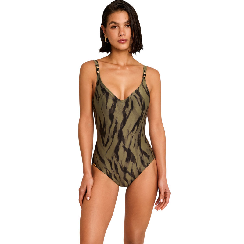 Maillot de bain une pièce préformé sculptant SAVAGE